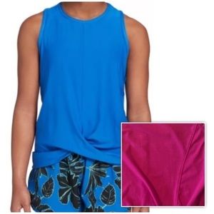 DSG‎ Girls Twist Front Tank Top L-14 Hot Pink